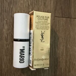 Yves Saint Laurent  satin lipstick nude brown, and mario matte nude light brown